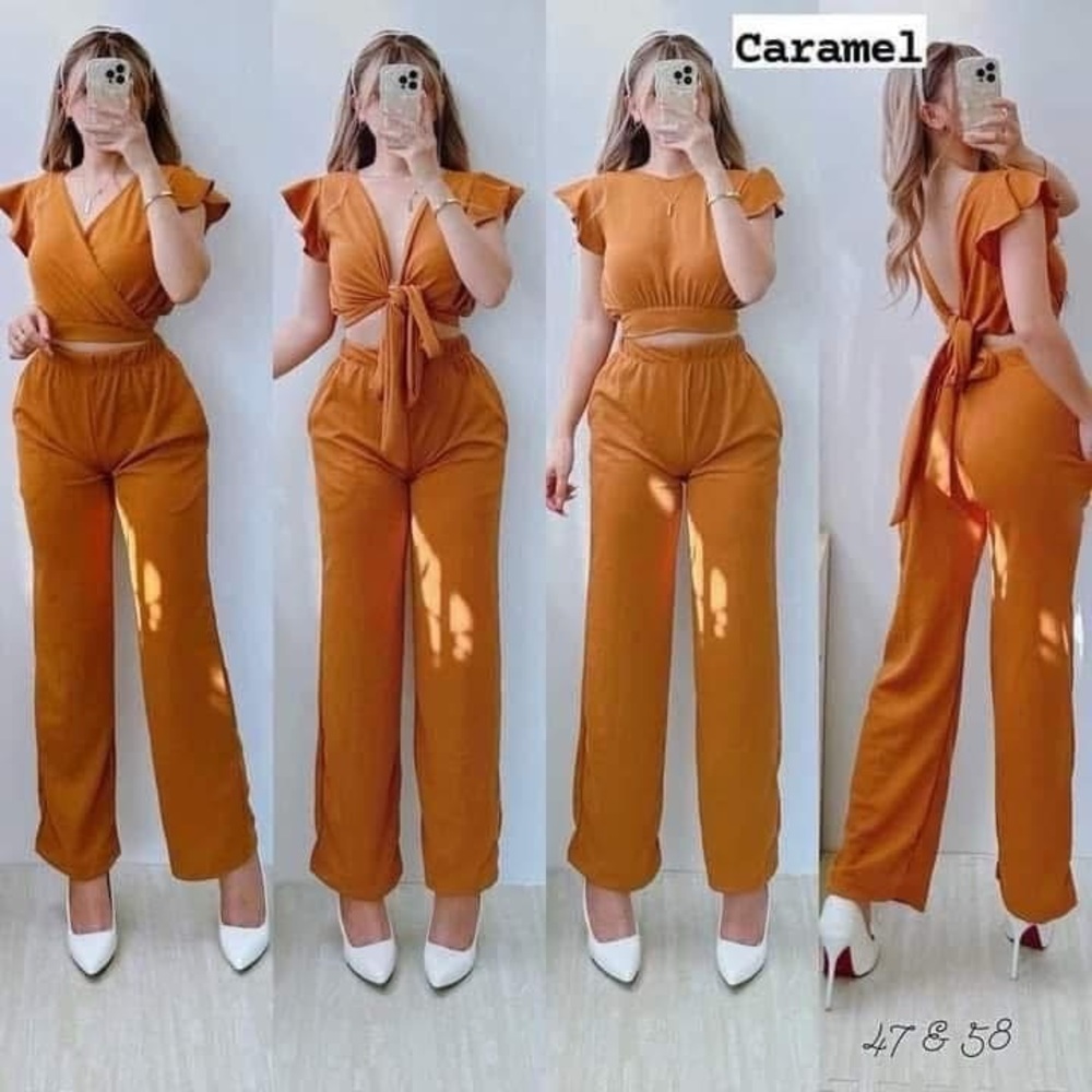 BKK10: Kathryn 2-Piece Set in Caramel